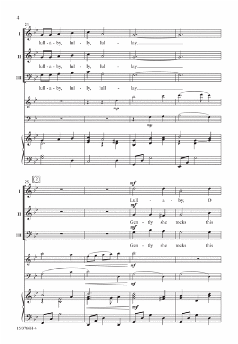 Lullay, Noel 3-Part scores gallery preview page 4
