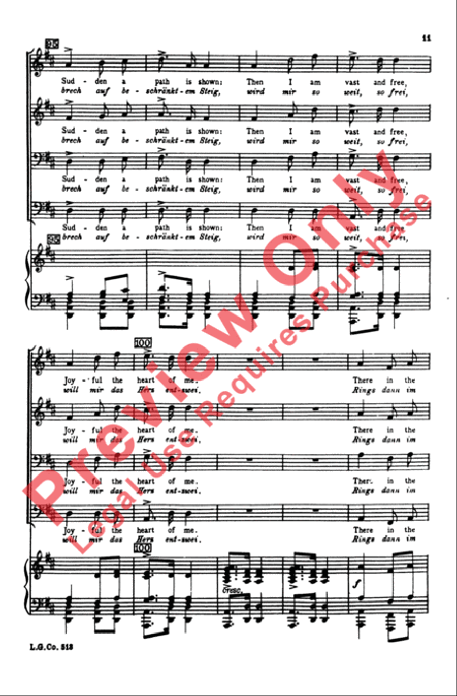 Widerspruch Men's Choir scores gallery preview page 10