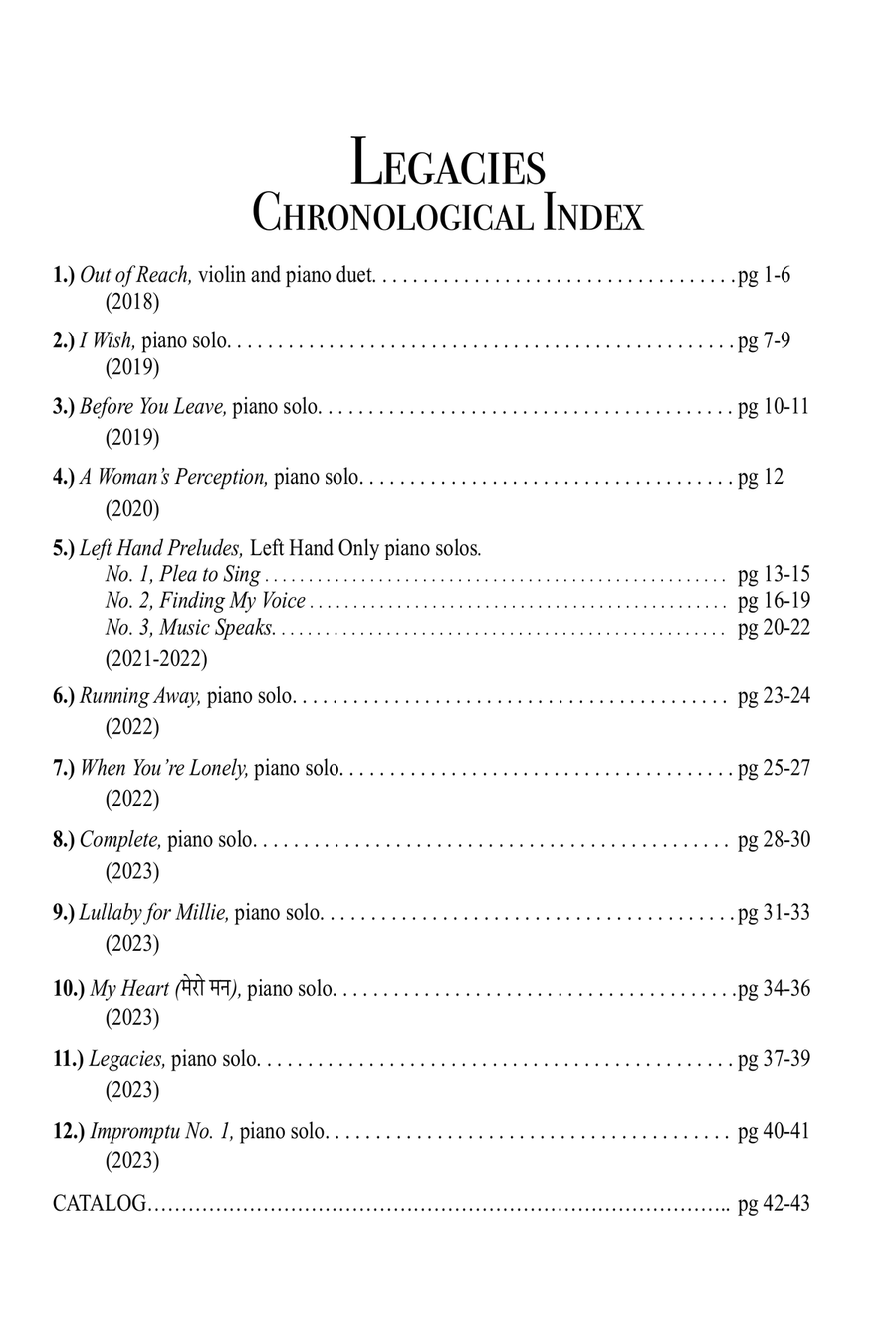 Legacies: The Album | 11 New Age Piano Solos | 1 Bonus Score! Piano Solo scores gallery preview page 4