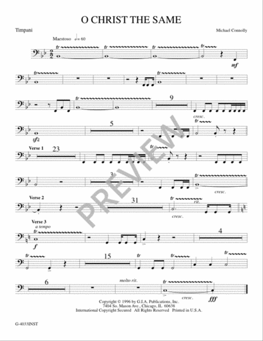 O Christ the Same - Instrument edition Trombone scores gallery preview page 15