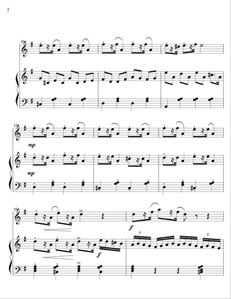 Chasing Butterflies - violin solo and piano Violin Solo scores gallery preview page 2