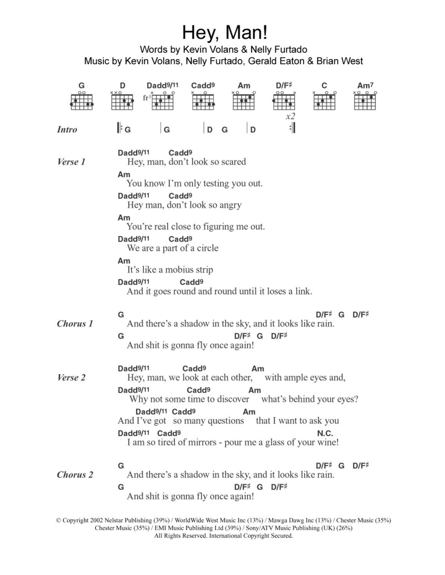 Hey, Man! Hey, Man! Acoustic Guitar scores gallery preview page 1