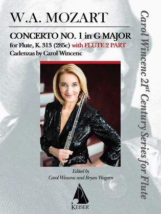 Book cover for Concerto No. 1 in G Major for Flute, K. 313