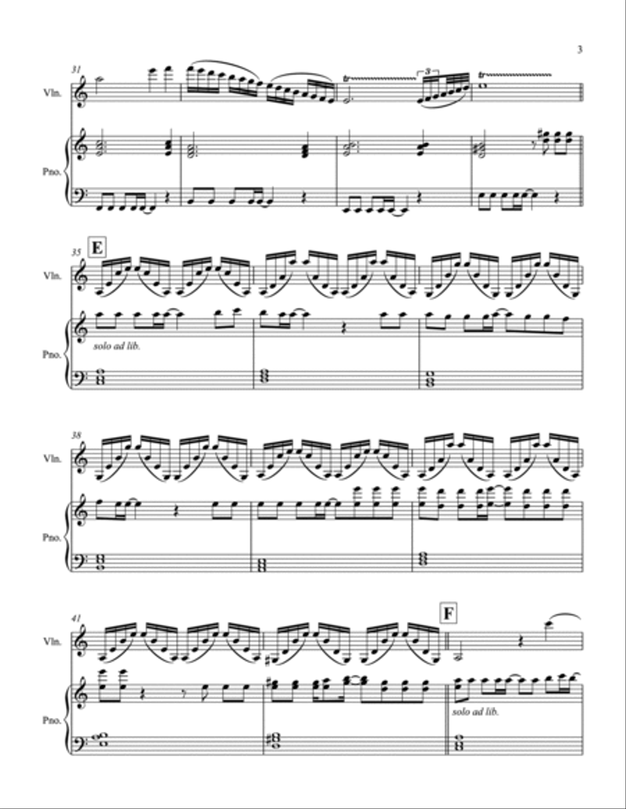 I Will Survive Violin Solo scores gallery preview page 3