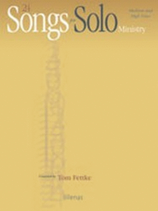 Book cover for 24 Songs for Solo Ministry - Book/CD Combo