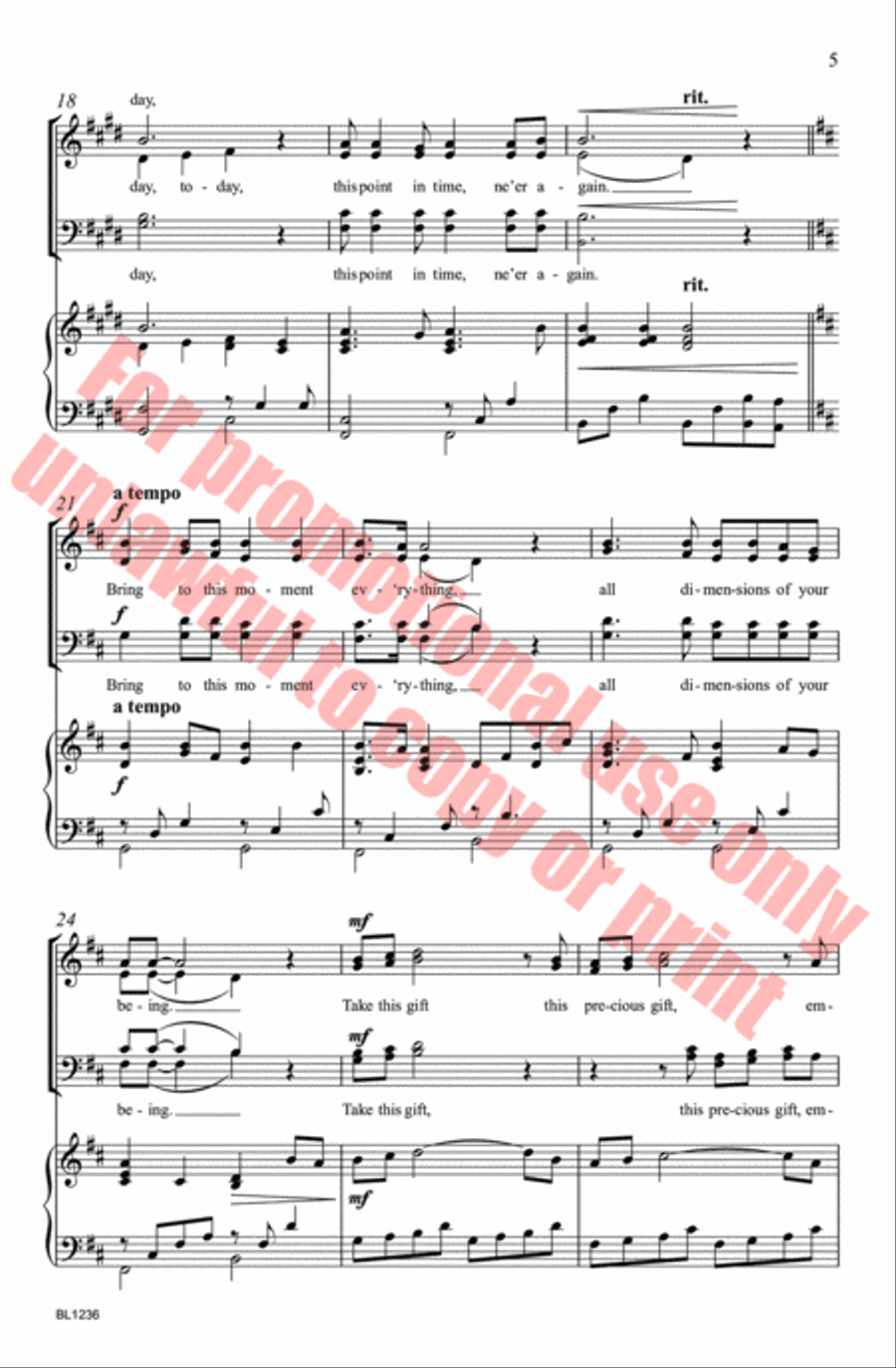 This Moment 4-Part scores gallery preview page 5