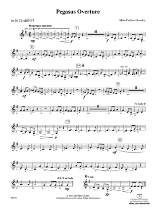 Pegasus Overture: 1st B-flat Clarinet
