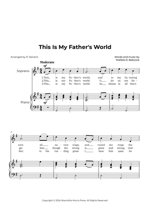 This Is My Father's World (Key of G Major)