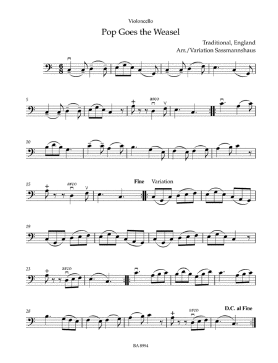 Cello Recital Album, Volume 1 String Methods scores gallery preview page 3