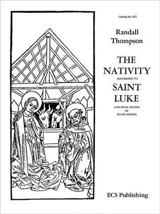 Book cover for The Nativity According to St. Luke (Piano/Vocal Score)
