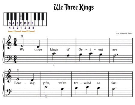 We Three Kings - Primer Level image number null