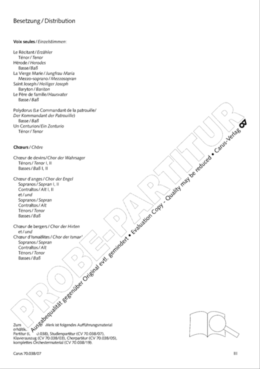 L'Enfance du Christ 4-Part scores gallery preview page 5