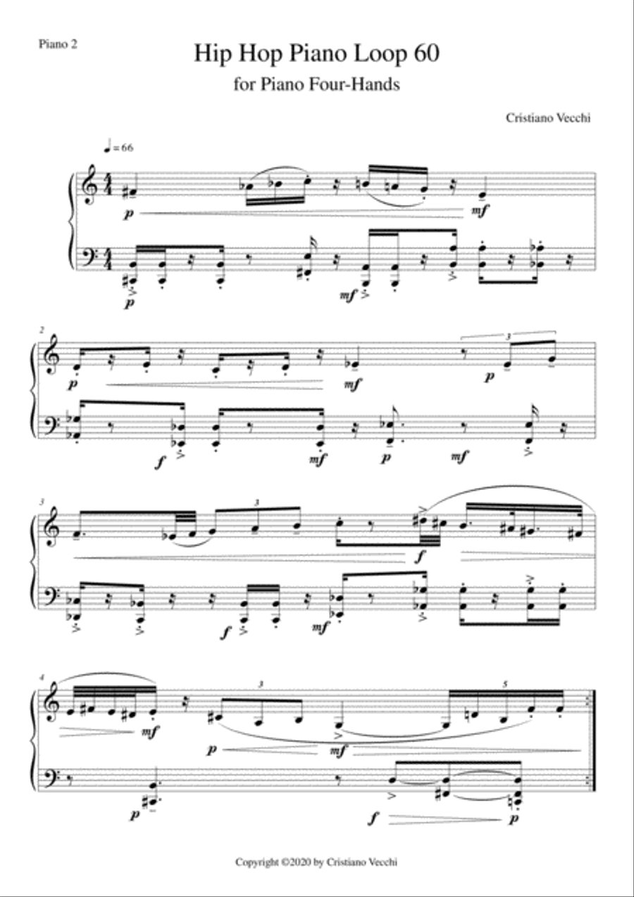Hip Hop Piano Loop 60 Piano Method scores gallery preview page 2