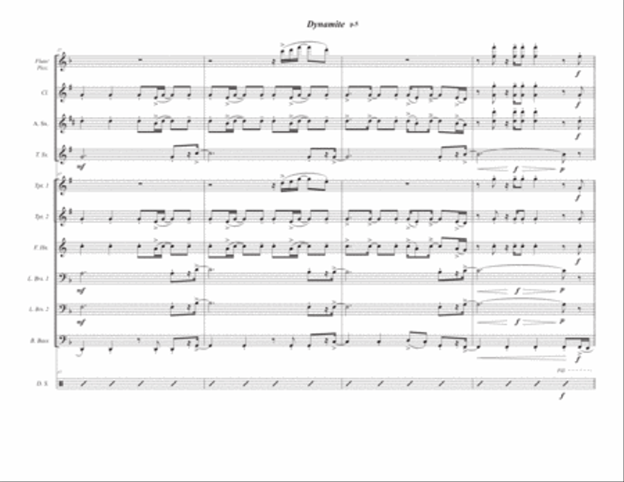Dynamite Marching Band scores gallery preview page 5