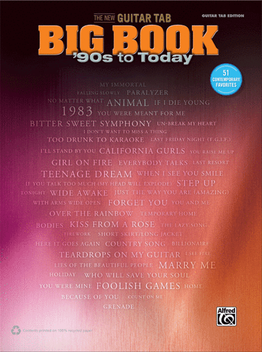 The New Guitar Big Book of Hits -- '90s to Today Electric Guitar scores gallery preview page 1