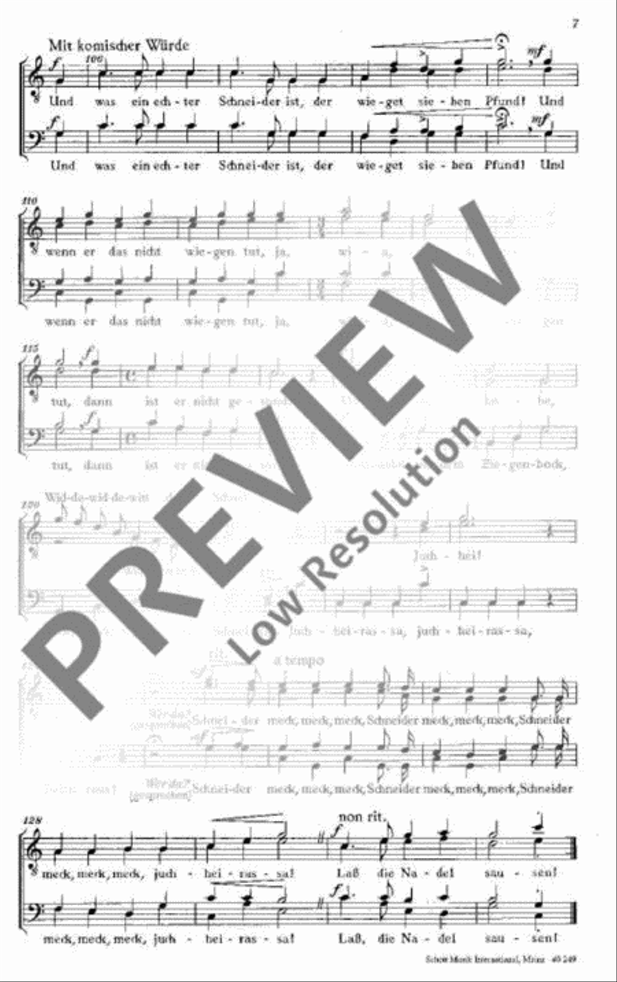 Zu Regensburg auf der Kirchturmspitz TTBB scores gallery preview page 8