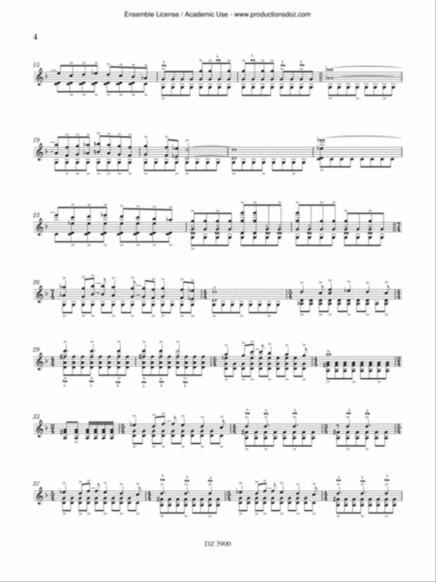 Dans les Jardins de Fakhr Al-Din Piano Accompaniment scores gallery preview page 4