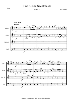 Serenade No.13 "Eine Kleine Nachtmusik" in G major, K.525 2.Andante