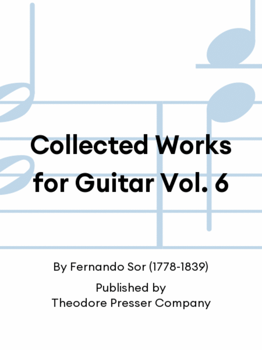 Collected Works for Guitar Vol. 6