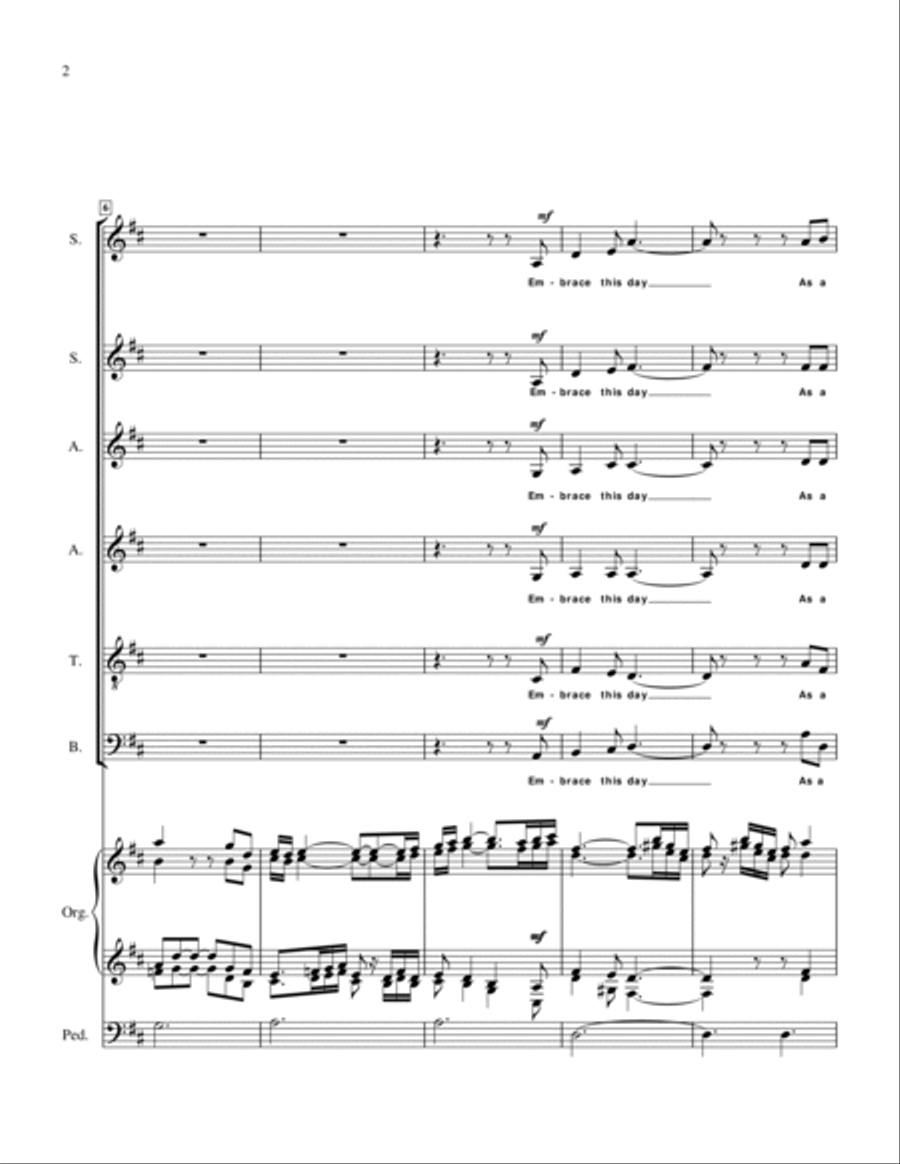 Embrace This Day Embrace This Day Choir scores gallery preview page 2