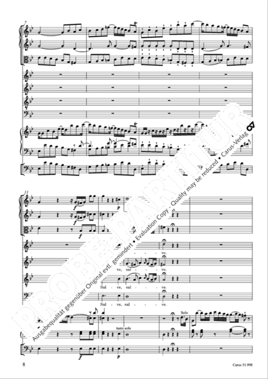 Salve Regina in g Salve Regina in g 4-Part scores gallery preview page 9