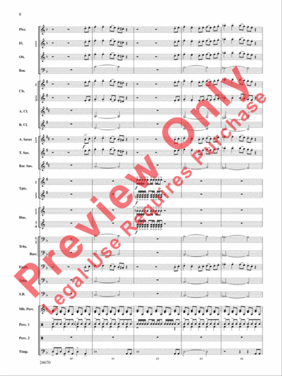 Tsunami Concert Band scores gallery preview page 9