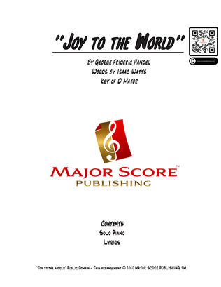 Joy to the World - Solo Piano (D Major)