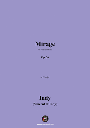 V. d' Indy-Mirage,Op.56,in E Major