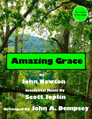 Book cover for Amazing Grace / The Entertainer (String Quartet for Two Violins and Two Cellos)