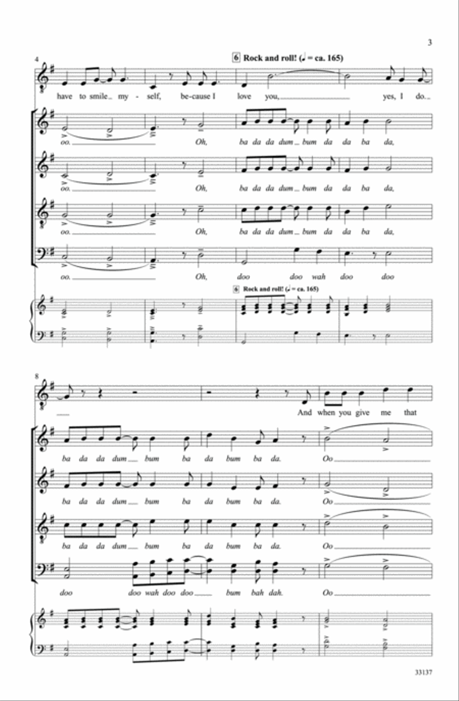 Your Smiling Face 4-Part scores gallery preview page 3