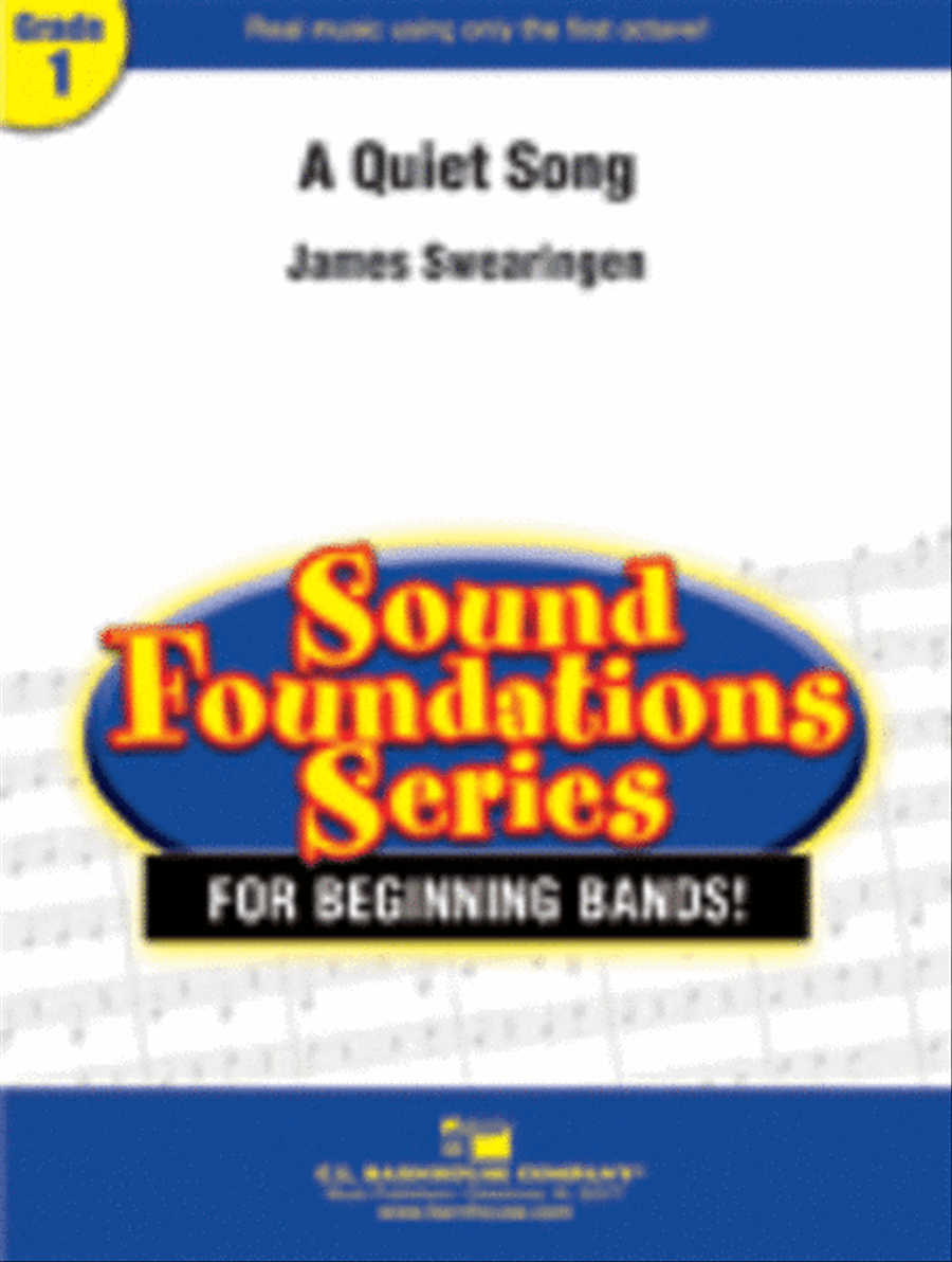 A Quiet Song Concert Band scores gallery preview page 1