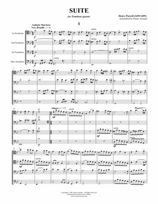 Suite in 6 Movements for Trombone Quartet