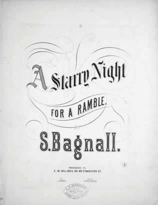 A Starry Night For A Ramble. (Song and Chorus)