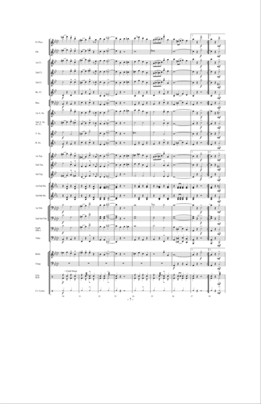Burma Patrol Concert Band scores gallery preview page 6