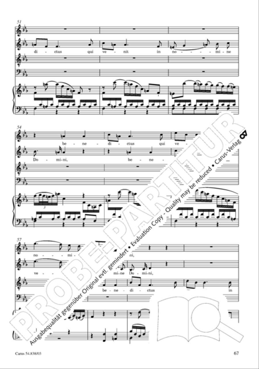 Requiem in B 4-Part scores gallery preview page 72