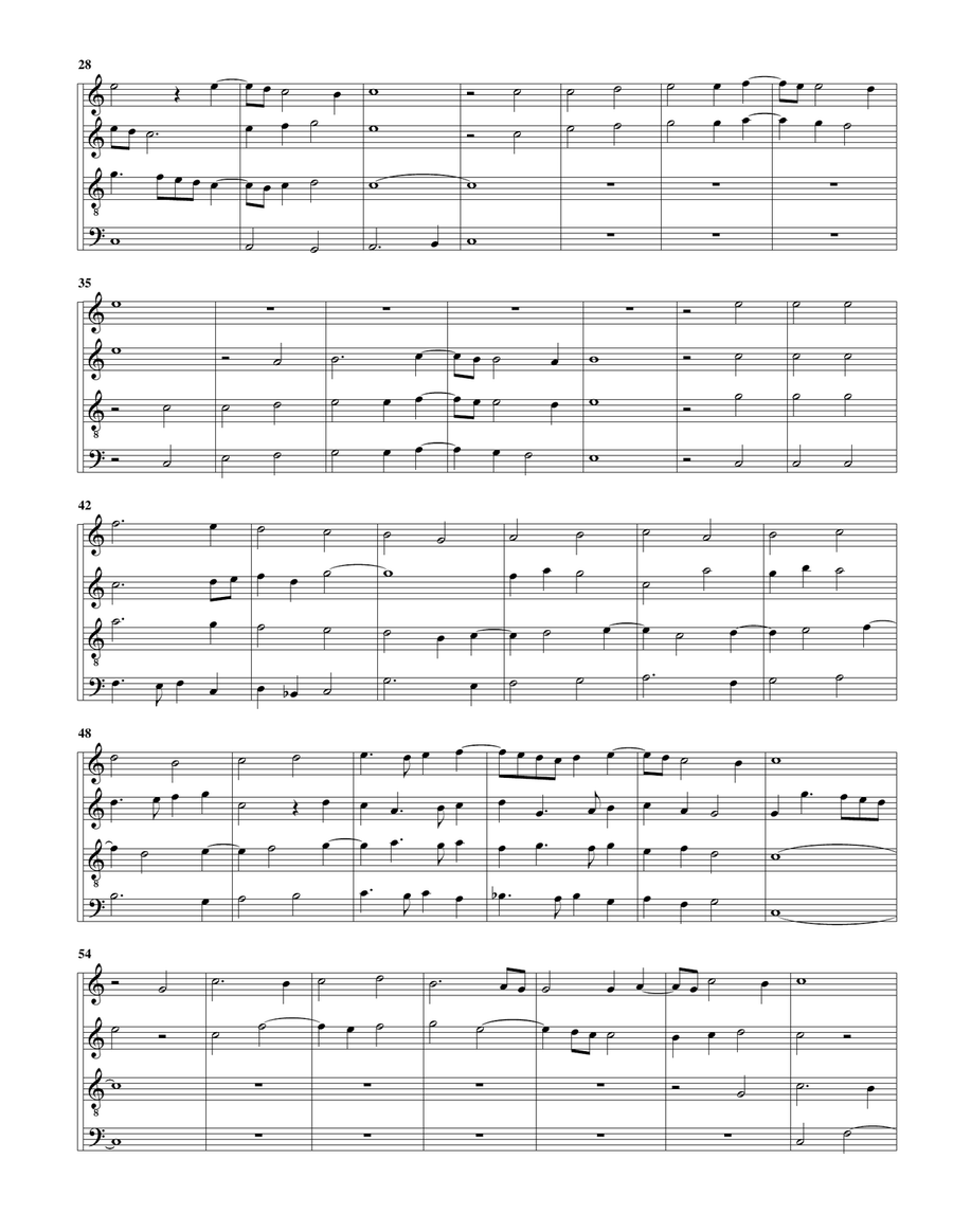 Ave Maria ... virgo serena (arrangement for 4 recorders) Recorder scores gallery preview page 2