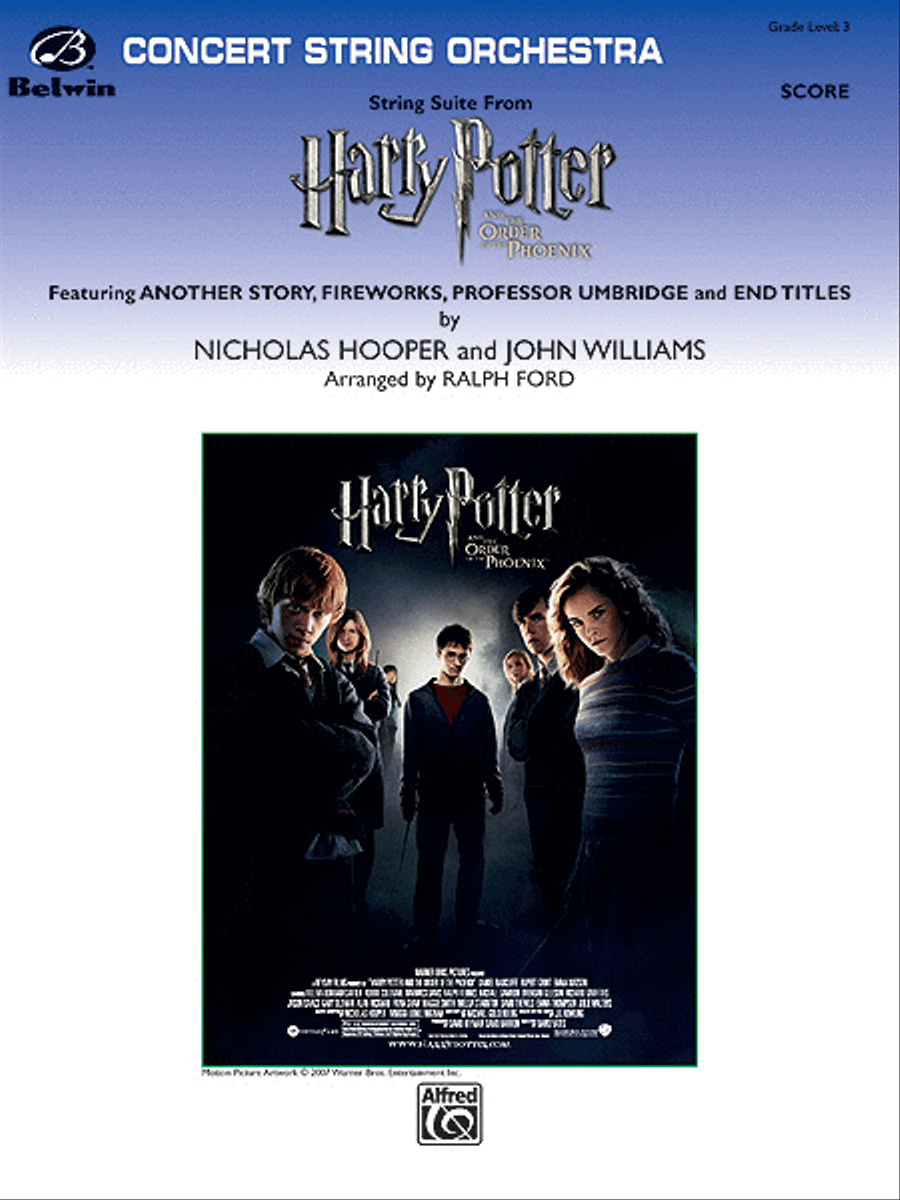 String Suite from Harry Potter and the Order of the Phoenix String Orchestra scores gallery preview page 1