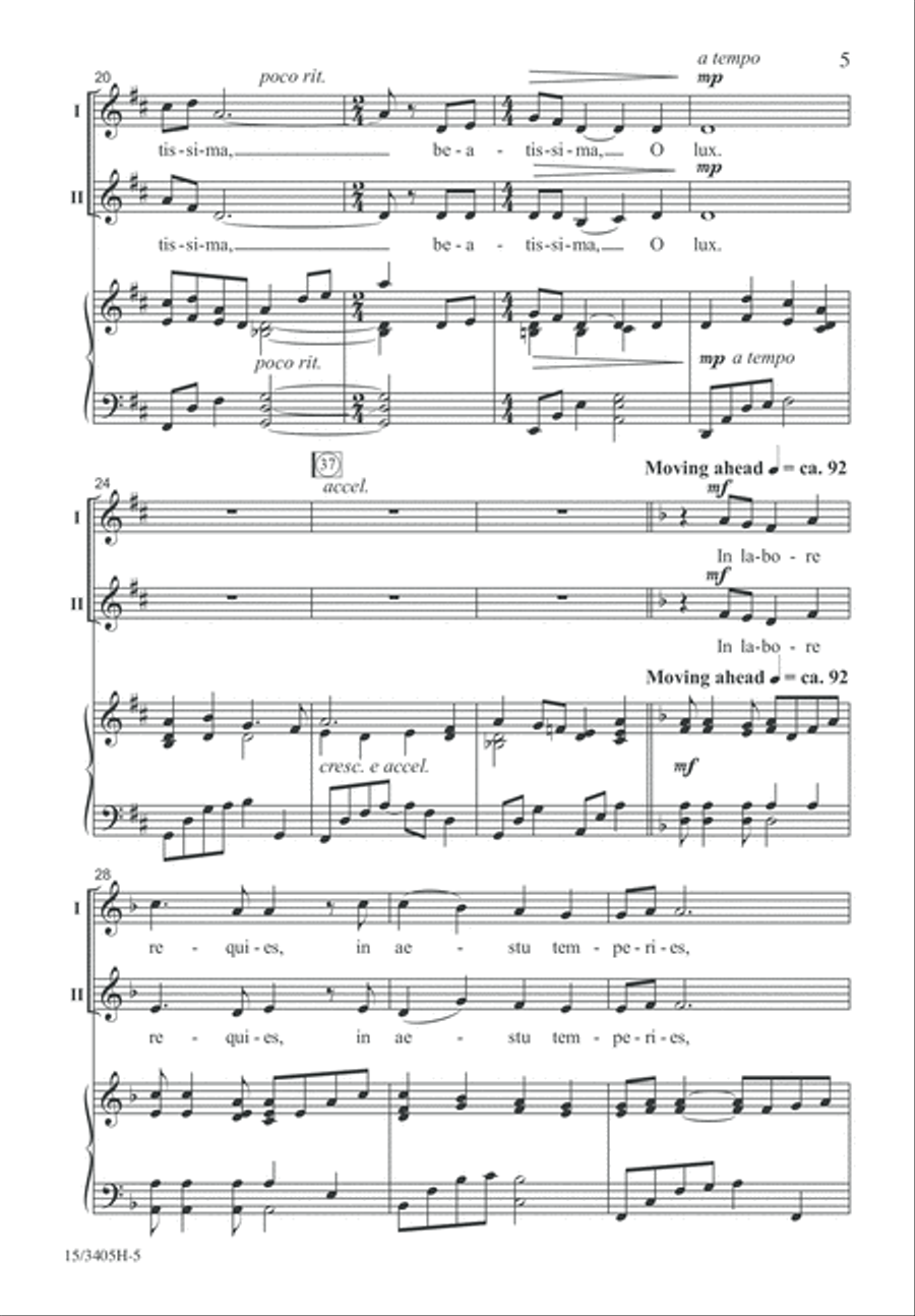 O Lux Beatissima 2-Part scores gallery preview page 5