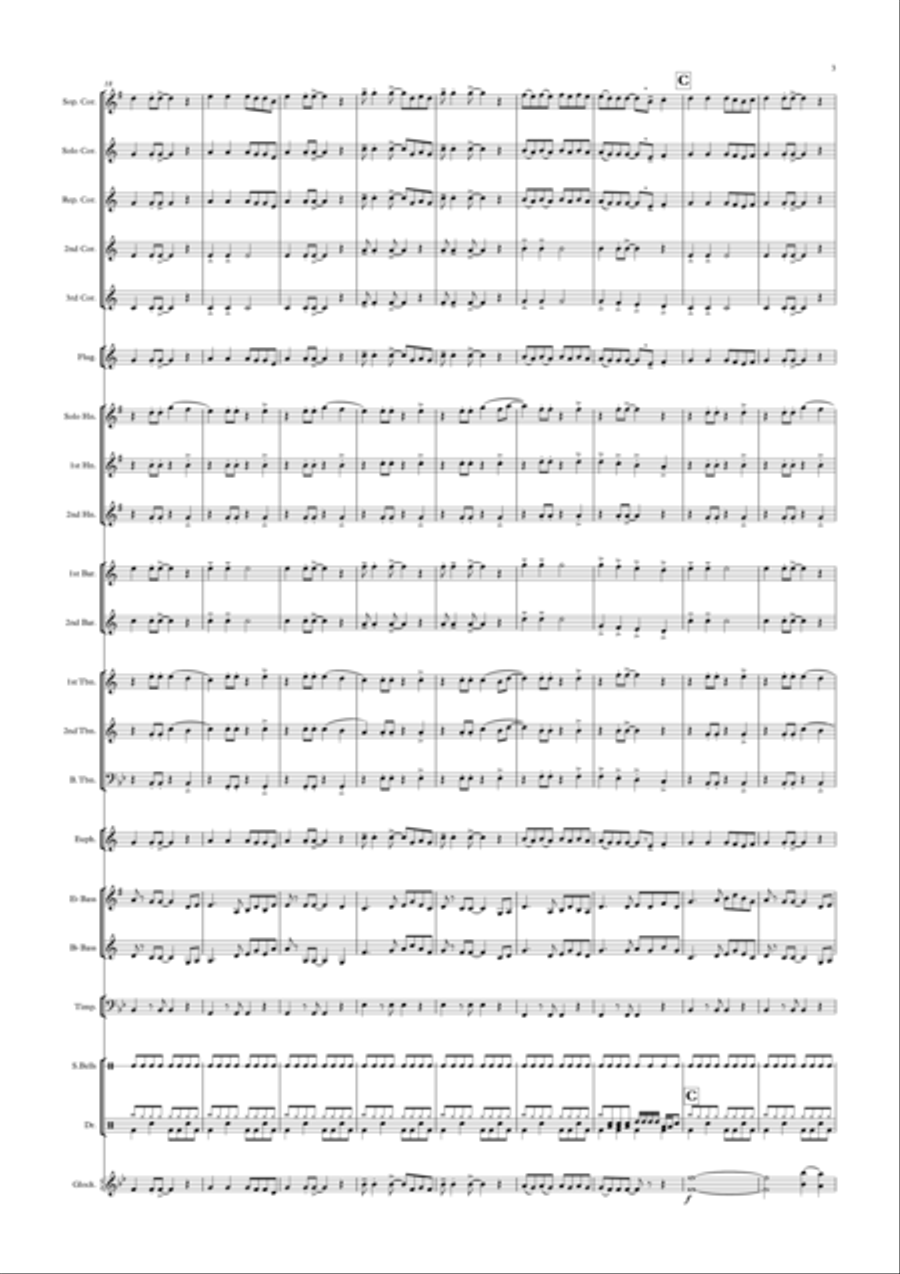One More Sleep Brass Band scores gallery preview page 3