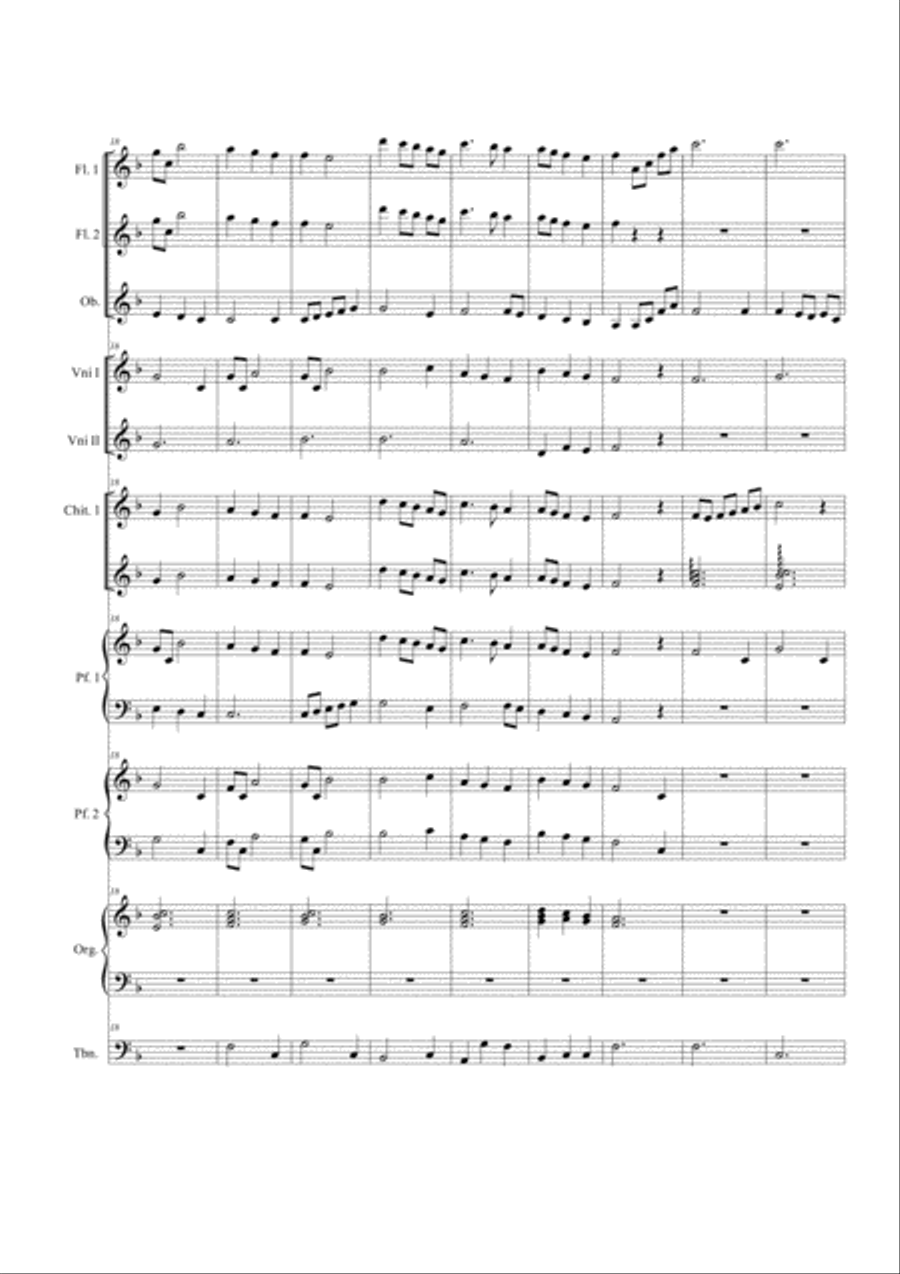 Dona nobis pacem. School ensamble Small Ensemble scores gallery preview page 3