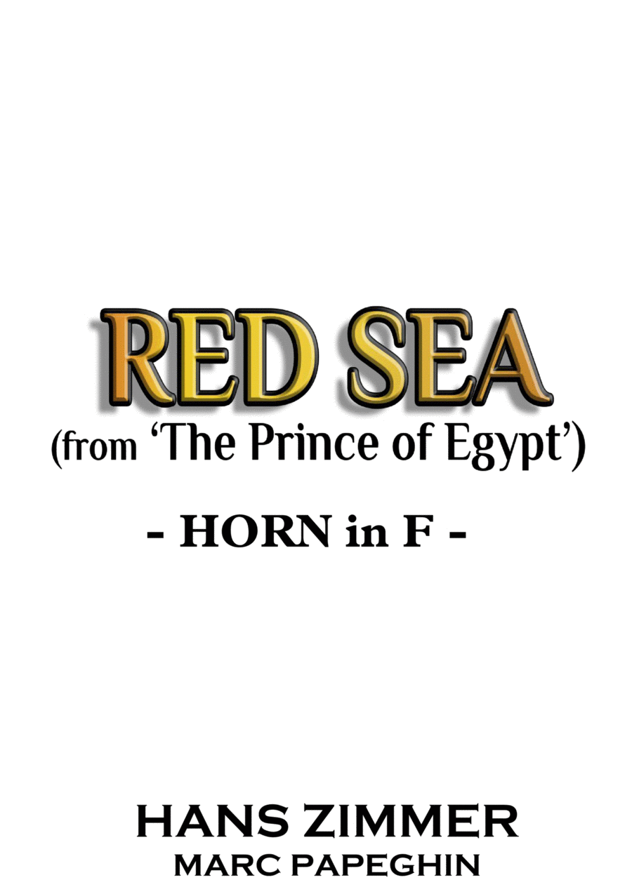 Red Sea Red Sea Horn Solo scores gallery preview page 1