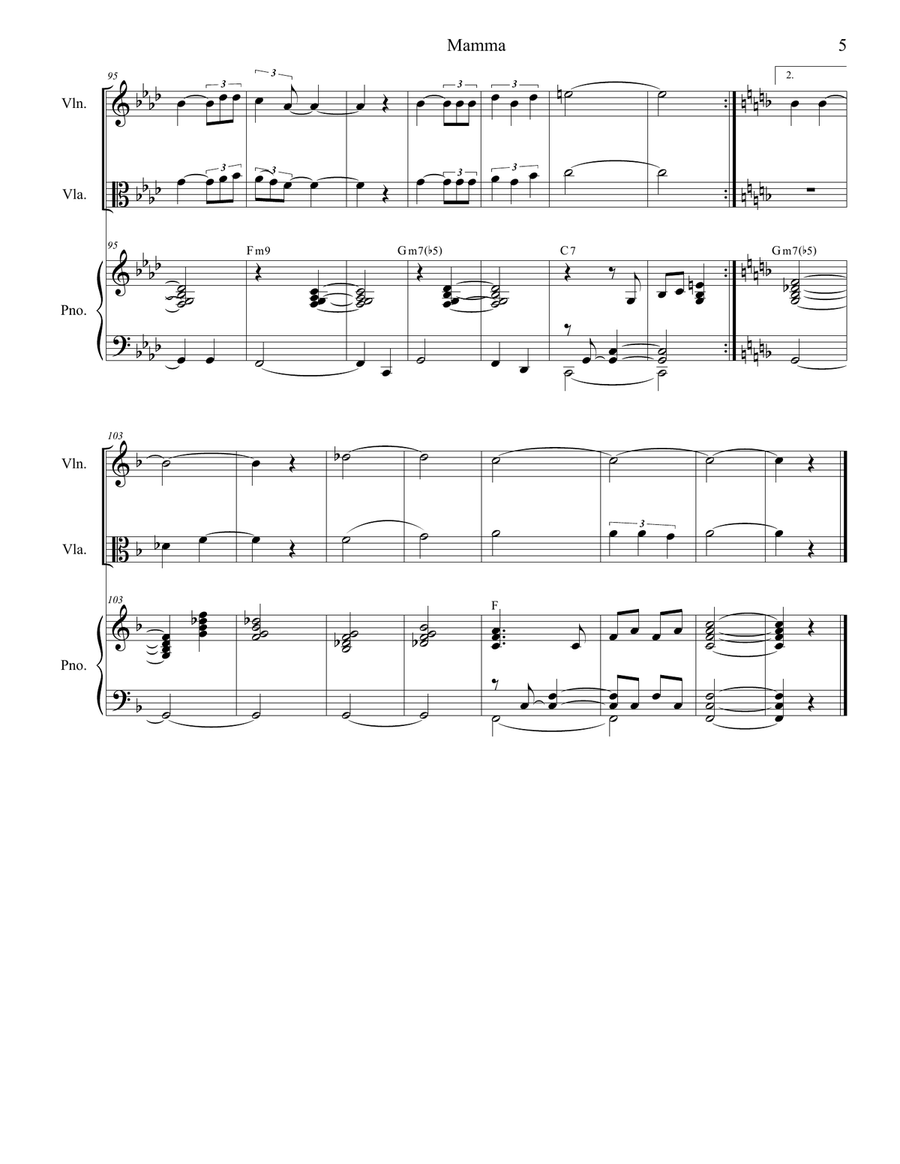 Mama (mamma) String Duet scores gallery preview page 5