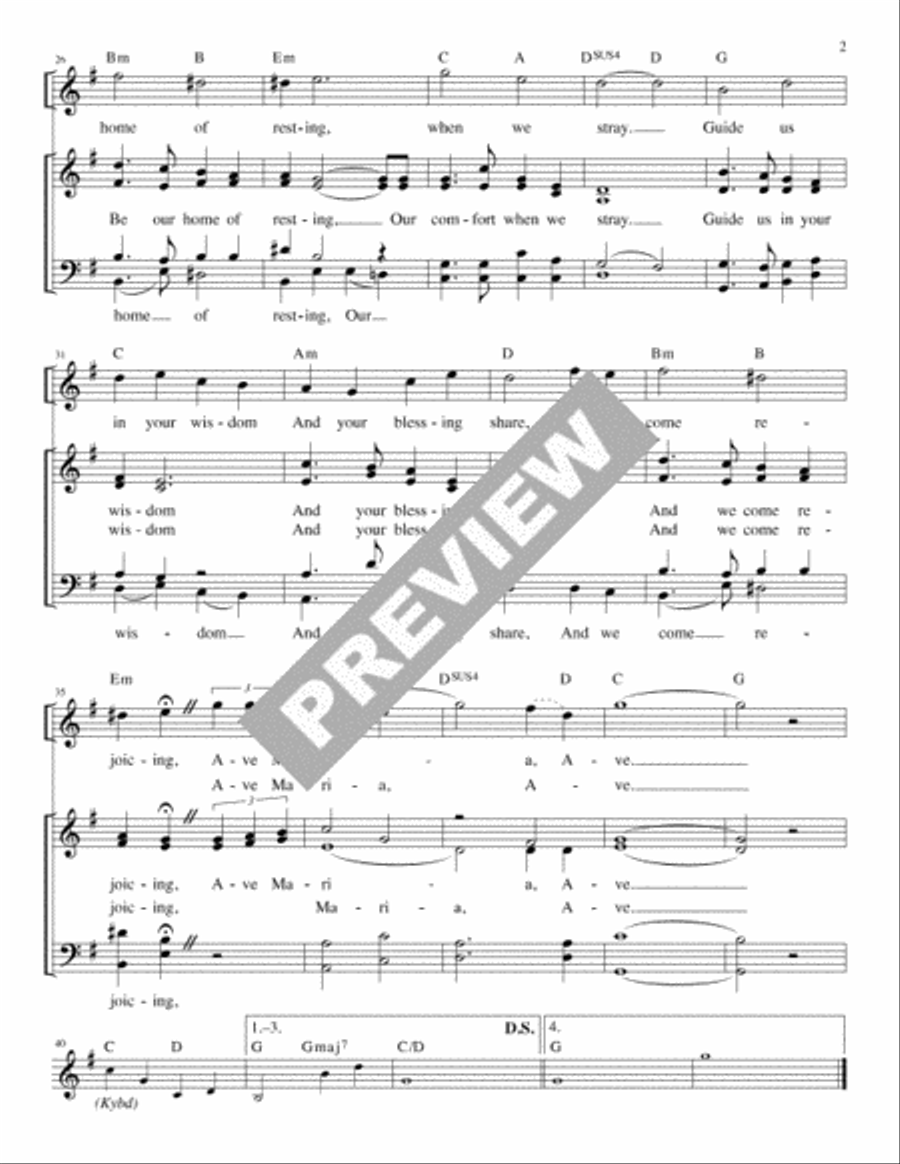 Ave Maria, Ave - Guitar edition Guitar scores gallery preview page 3