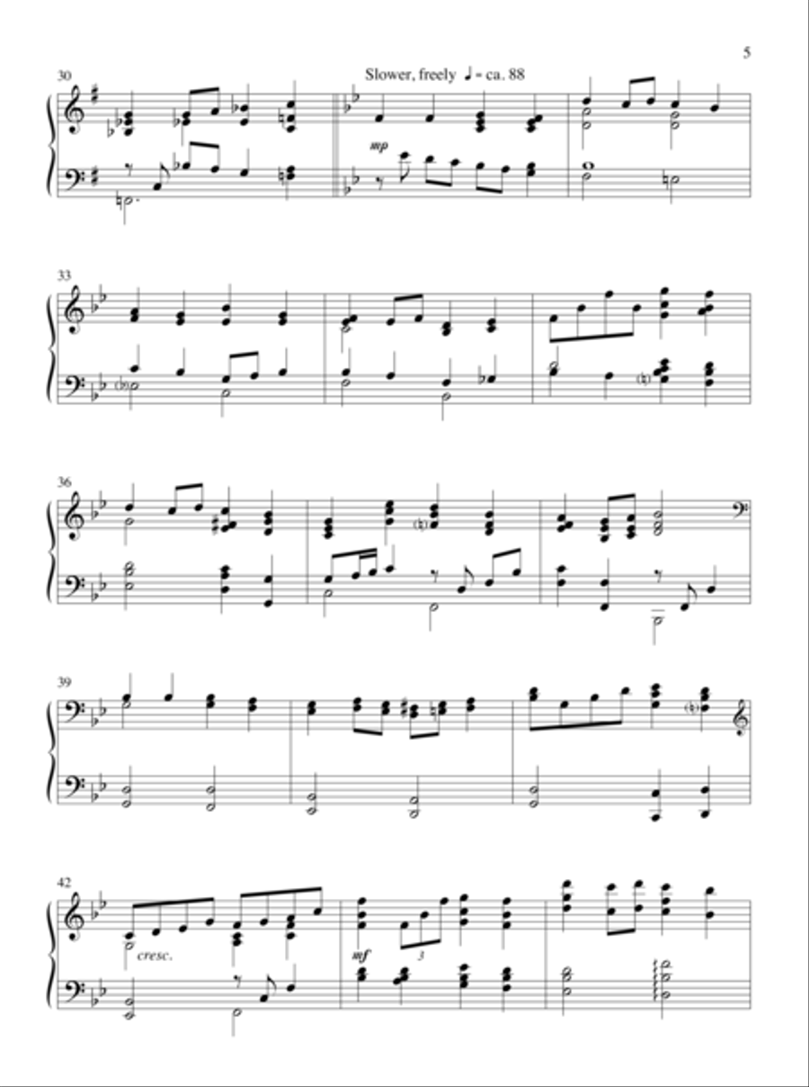 The King of Love Piano Solo scores gallery preview page 4