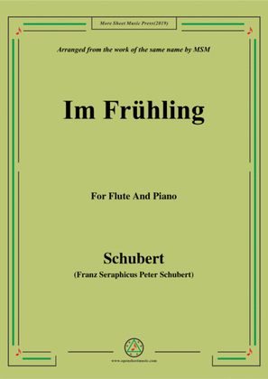 Schubert-Im Frühling,for Flute and Piano
