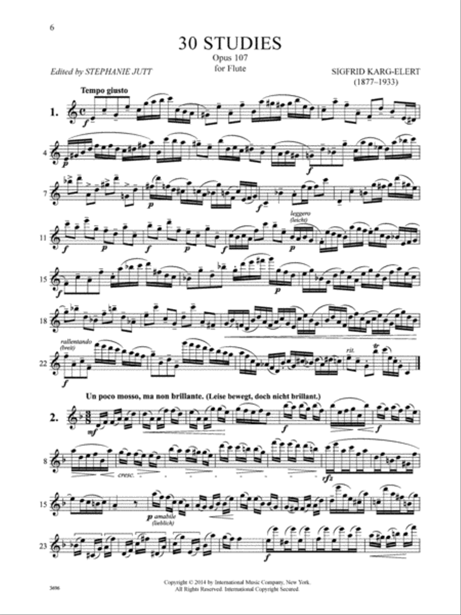 30 Studies, Opus 107 30 Studies, Opus 107 Flute Solo scores gallery preview page 2