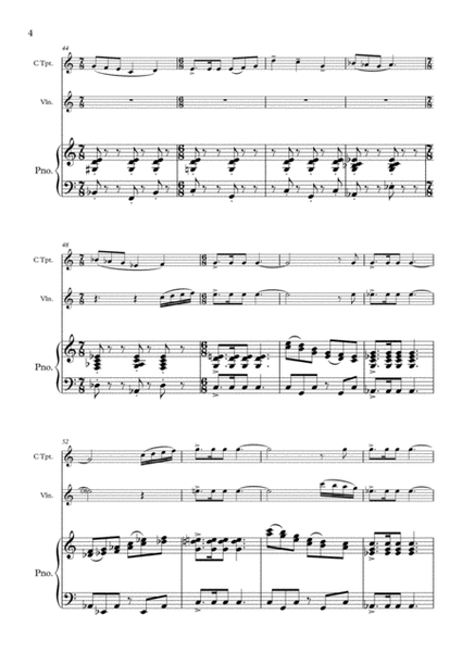 Scherzo - Trumpet, Violin, Piano image number null