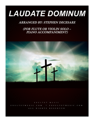 Book cover for Laudate Dominum (for Flute or Violin Solo - Piano Accompaniment)