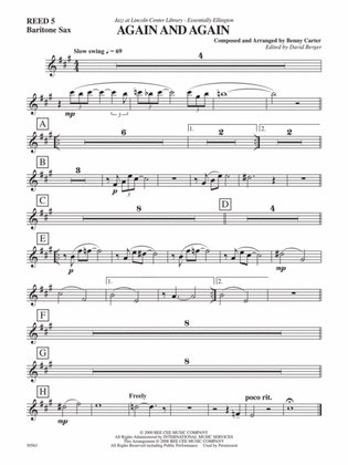 Again and Again: E-flat Baritone Saxophone