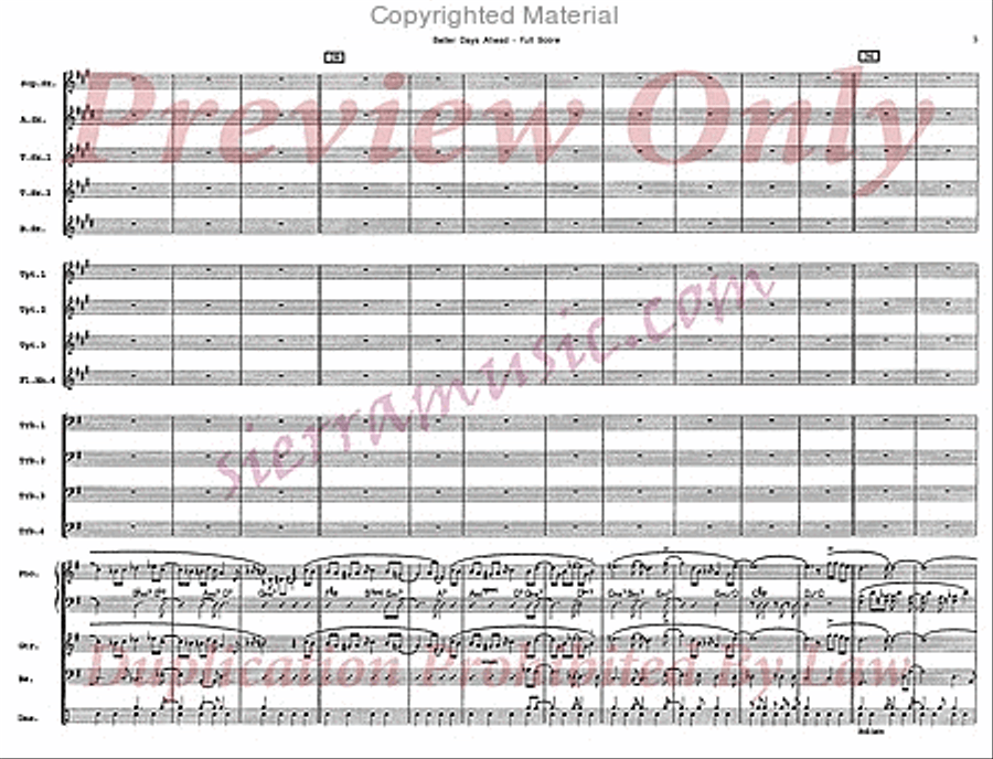 Better Days Ahead Big Band scores gallery preview page 4